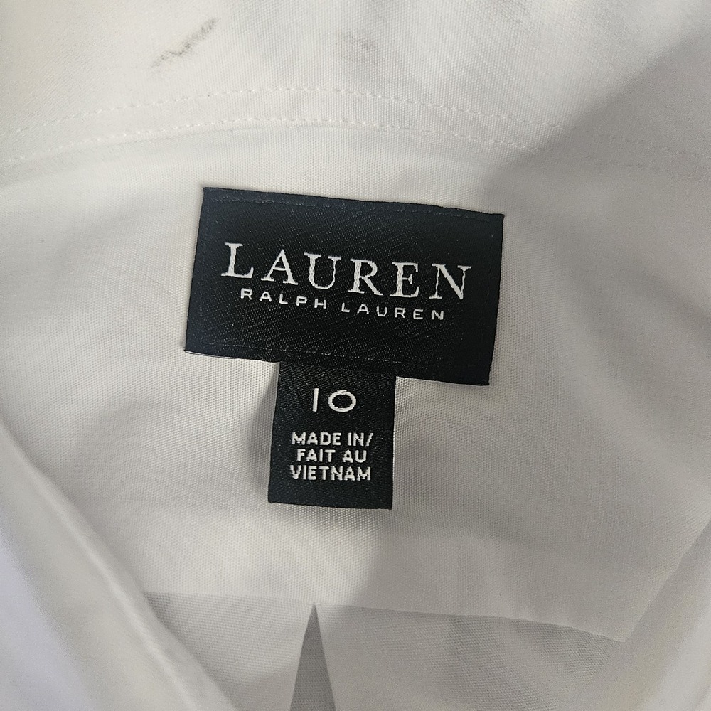 Ralph Lauren Boys Dress Shirt 10 White LRL Wedding Church - Picture 9 of 15